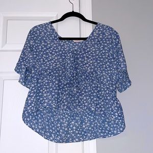 Floral Blouse (with tie in front)